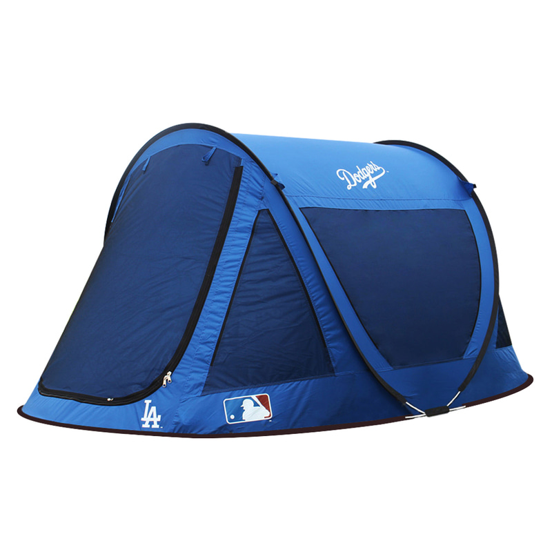 MLB 캠핑 LA다저스 원터치 자동 팝업 텐트 3-4인용